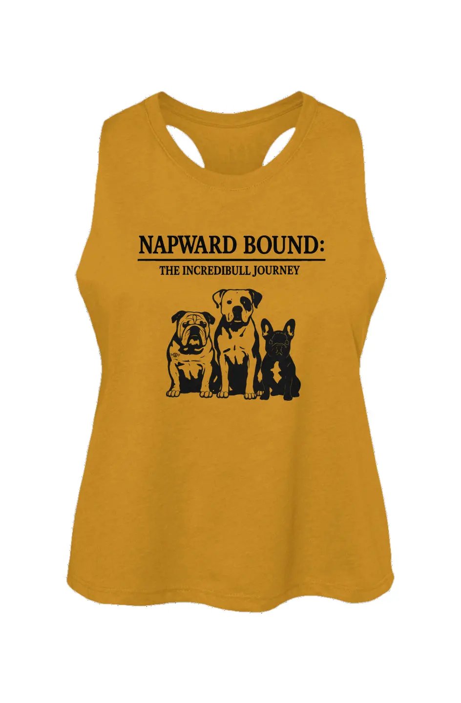 Napward Bound crop tank in Heather Mustard