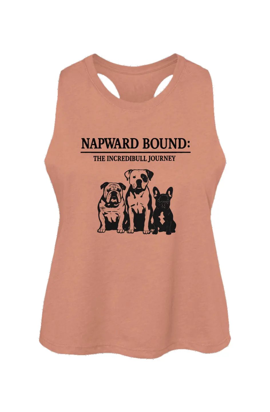 Napward Bound crop tank in Heather Sunset