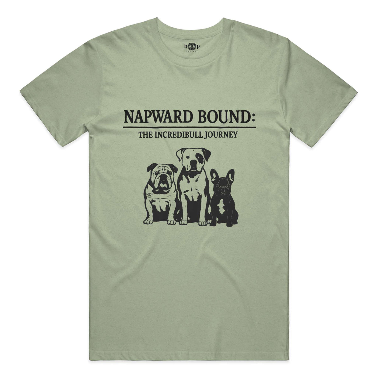 Napward Bound everyday t in heather green