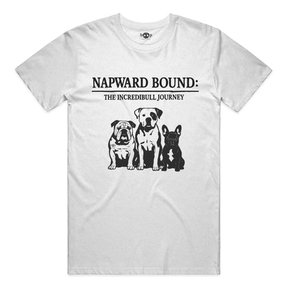 Napward Bound performance t in solid white triblend
