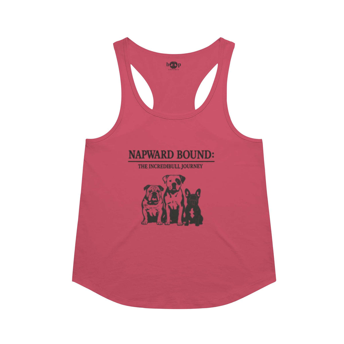 Napward Bound racerback tank in Vintage Red