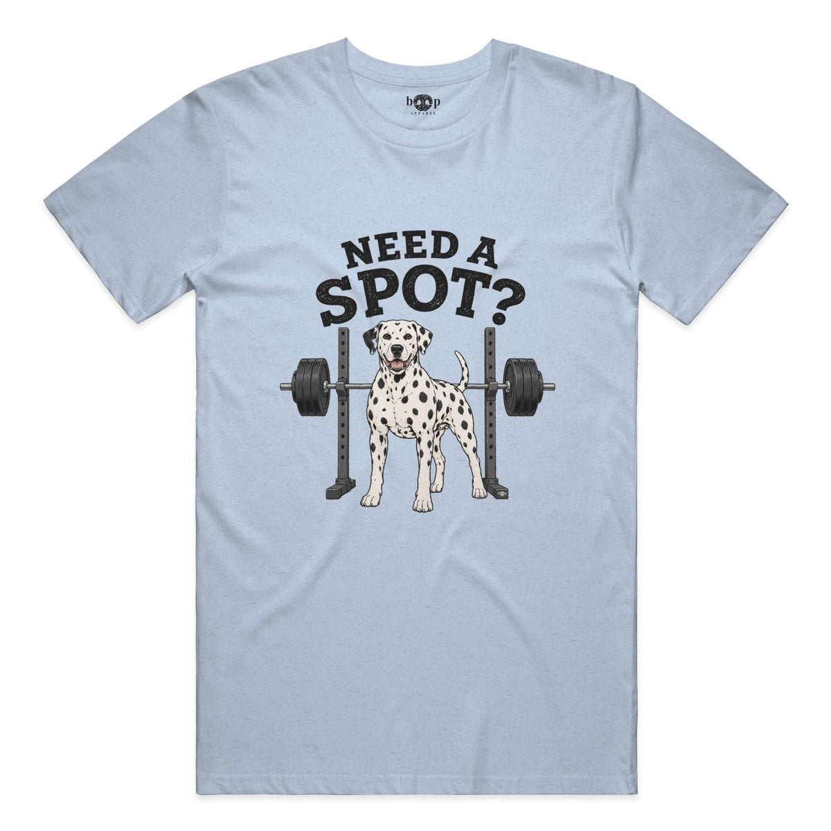 Need a Spot everyday t in Heather Blue