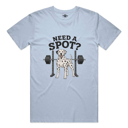 Need a Spot everyday t in Heather Blue