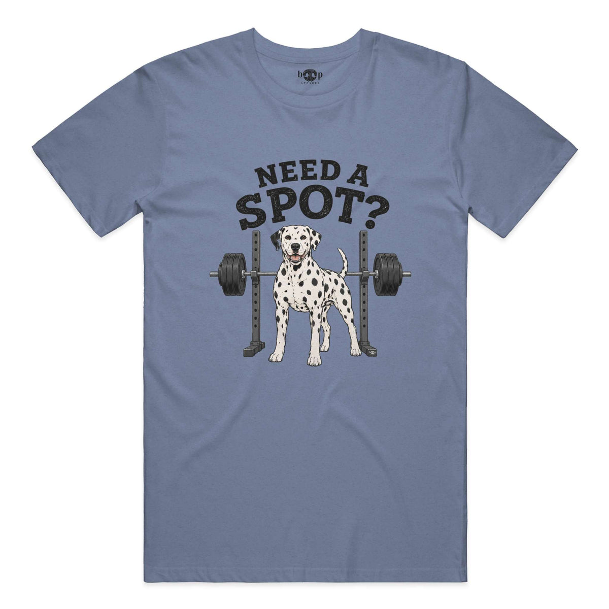Need a Spot performance t in Blue Triblend