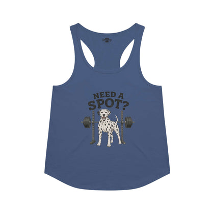 Need a Spot racerback tank in Vintage Royal