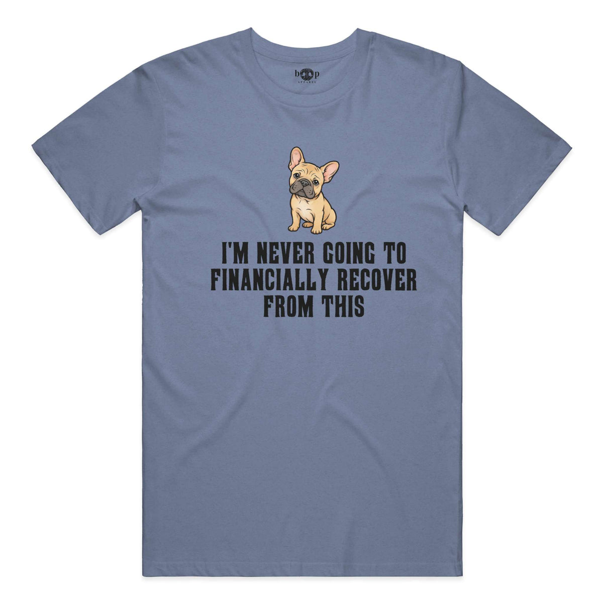 Never Financially Recover performance t in Blue Triblend