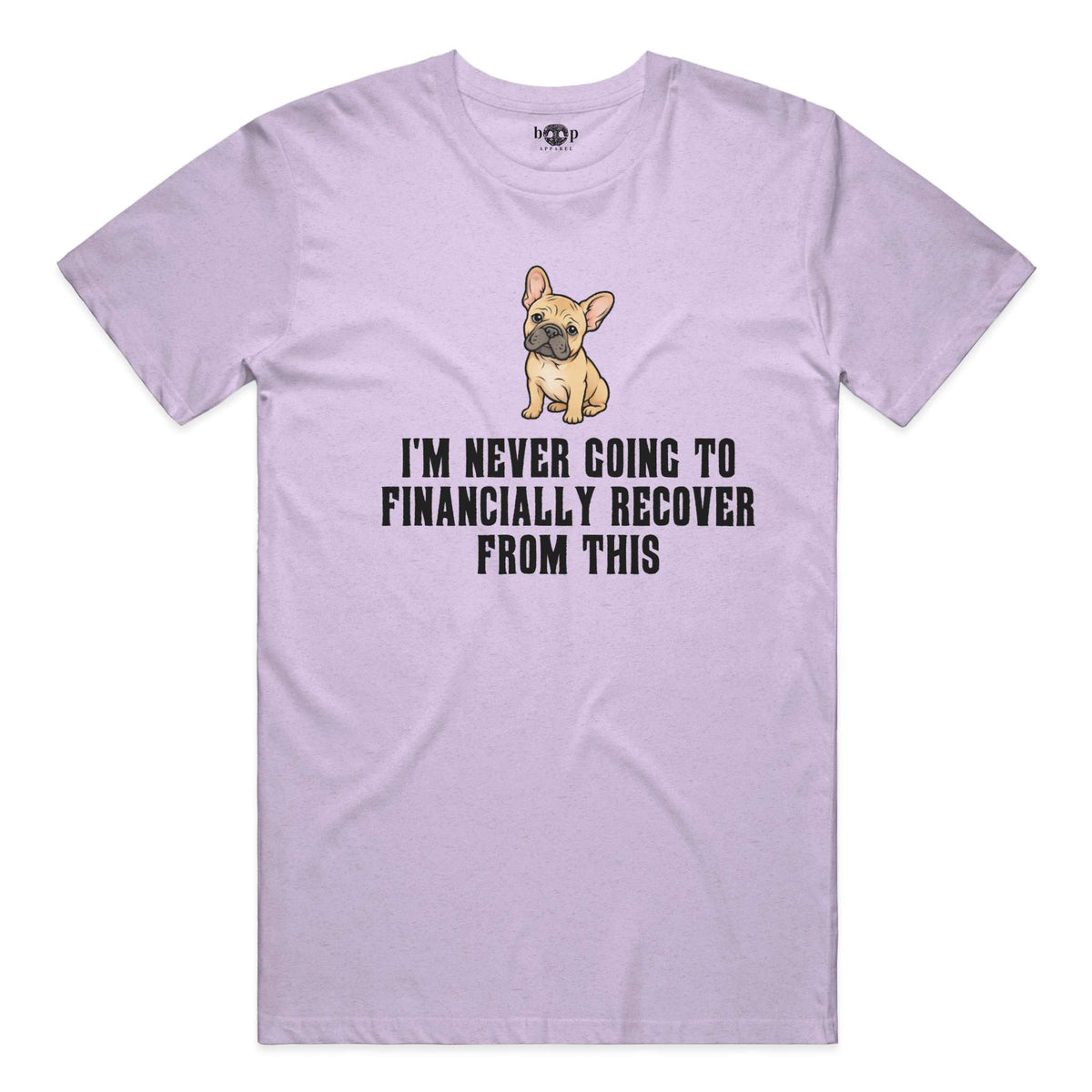 Never Financially Recover performance t in Dark Lavender Triblend