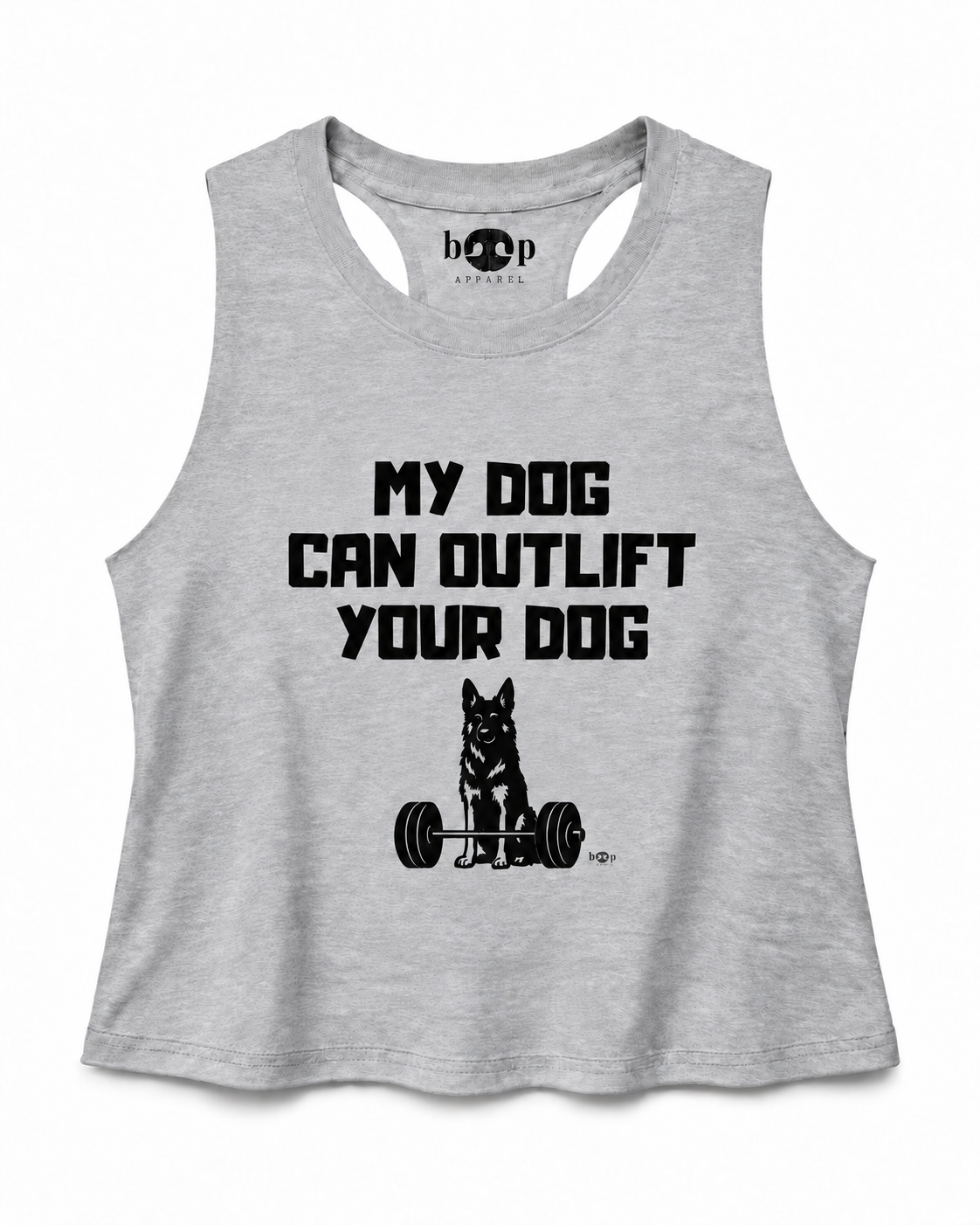 Outlift Crop Tank in Athletic Heather
