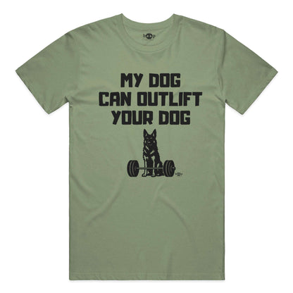 Outlift performance t in military green triblend