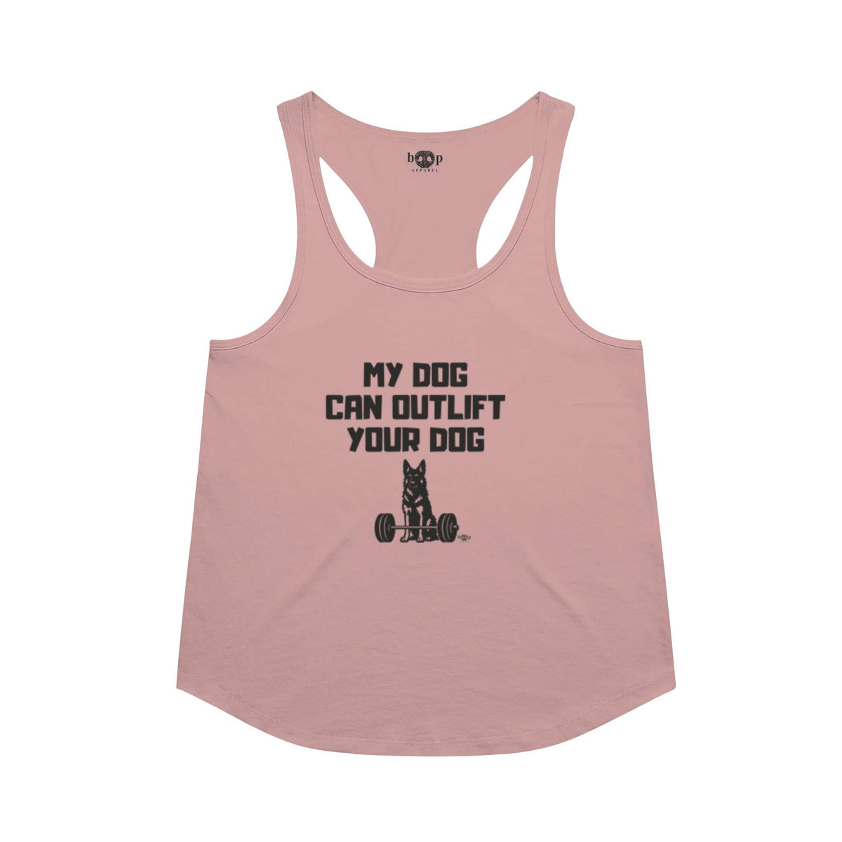Outlift racerback tank in Desert Pink