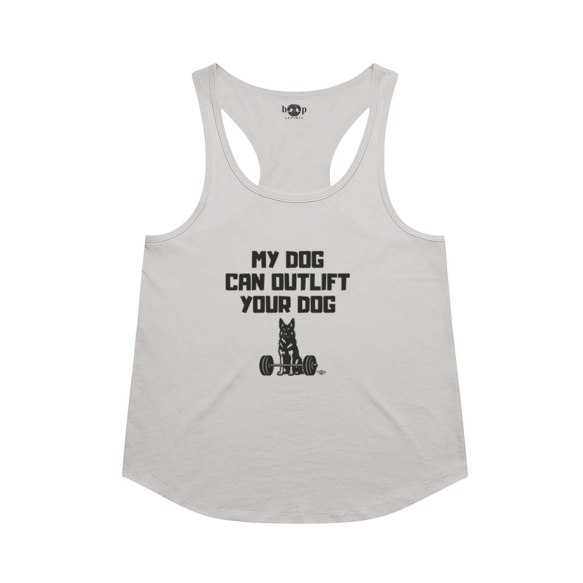 Outlift racerback tank in Heather White