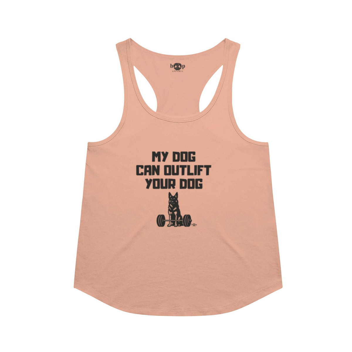 Outlift racerback tank in Vintage Light Orange