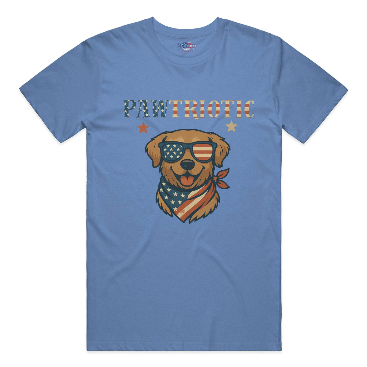 Pawtriotic everyday t in Heather Columbia Blue