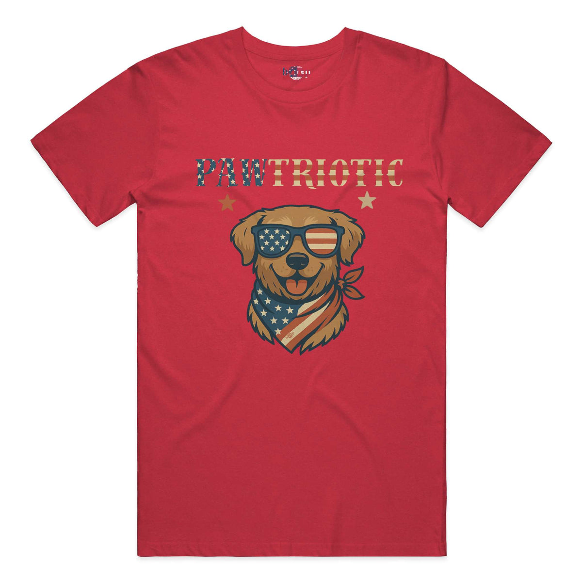 Pawtriotic everyday t in heather red