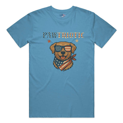 Pawtriotic performance t in Aqua Triblend