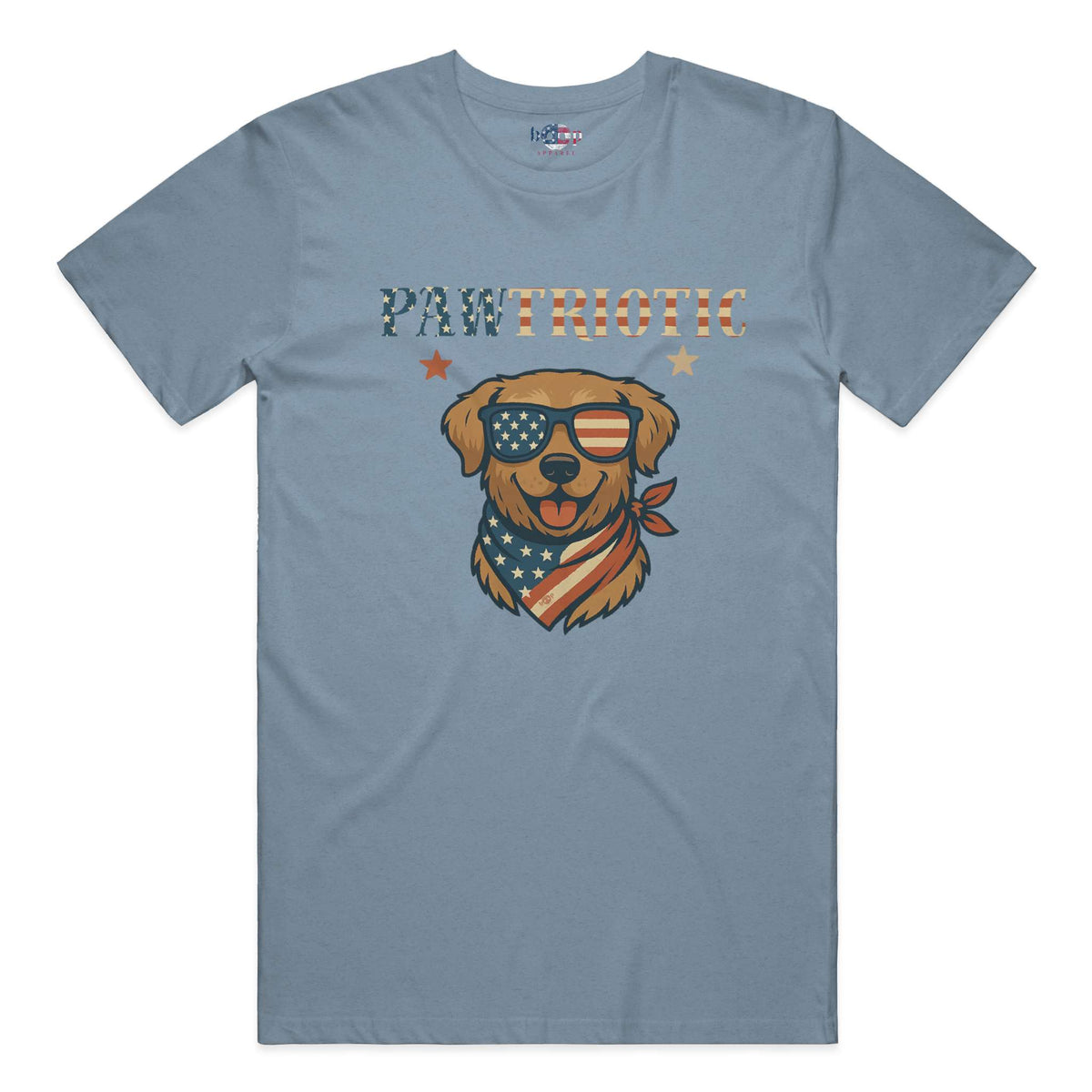 Pawtriotic performance t in Denim Triblend