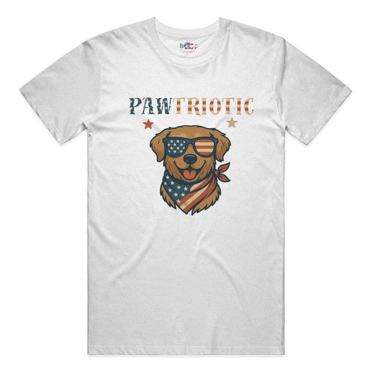 Pawtriotic performance t in solid white triblend