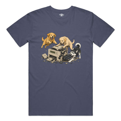 PC Load Letter everyday t in heather navy
