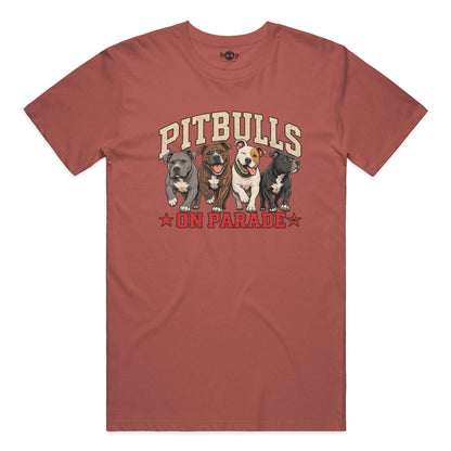 Pitbulls on Parade performance t in Clay Triblend