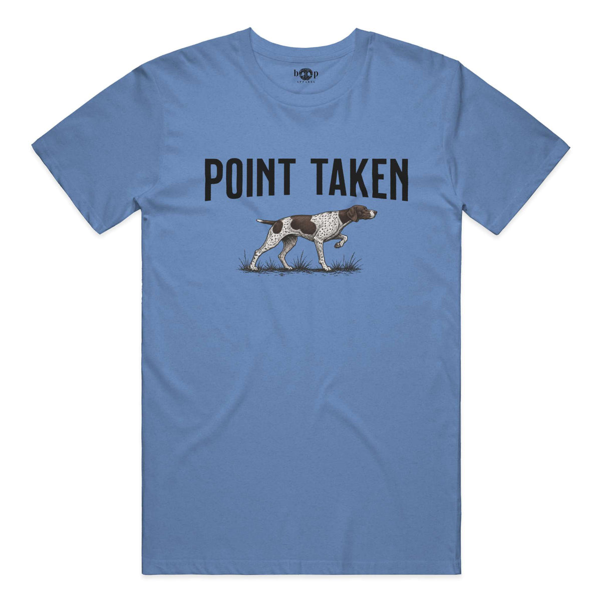 Point Taken everyday t in Heather Columbia Blue