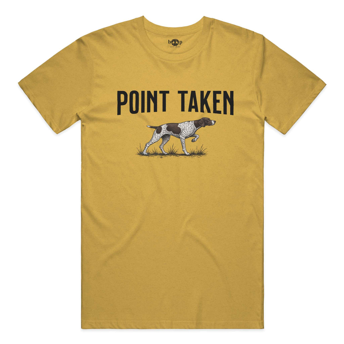 Point Taken everyday t in Heather Mustard