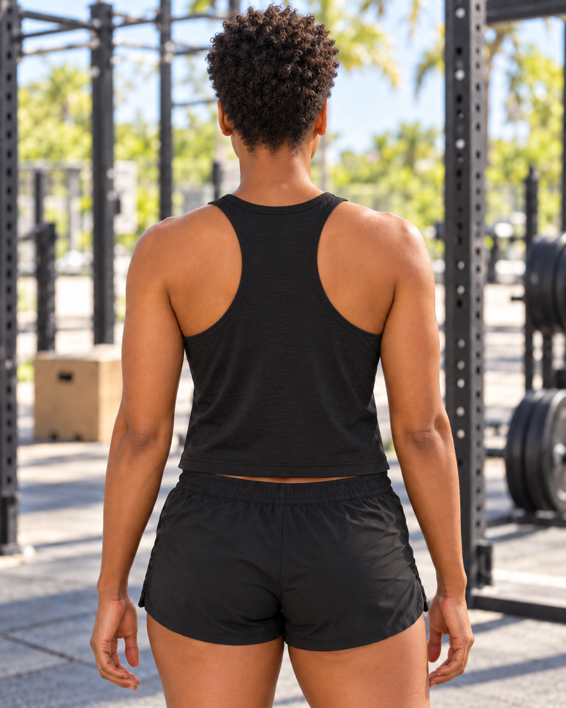 Pumpkin Patch Menaces crop tank — Brandy back