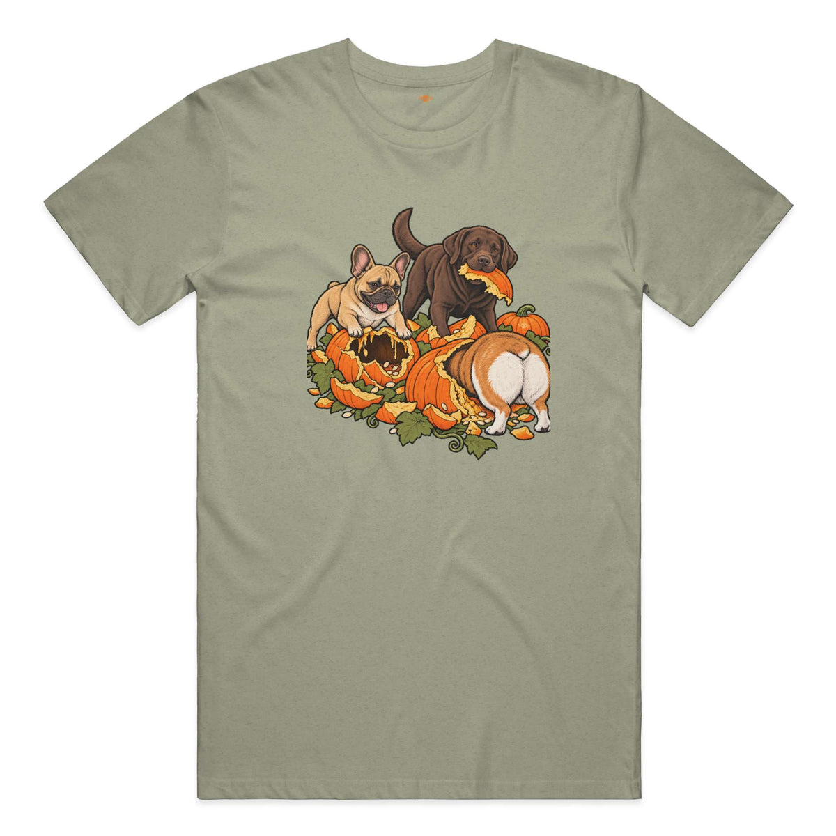 Pumpkin Patch Menaces everyday t in Heather Olive