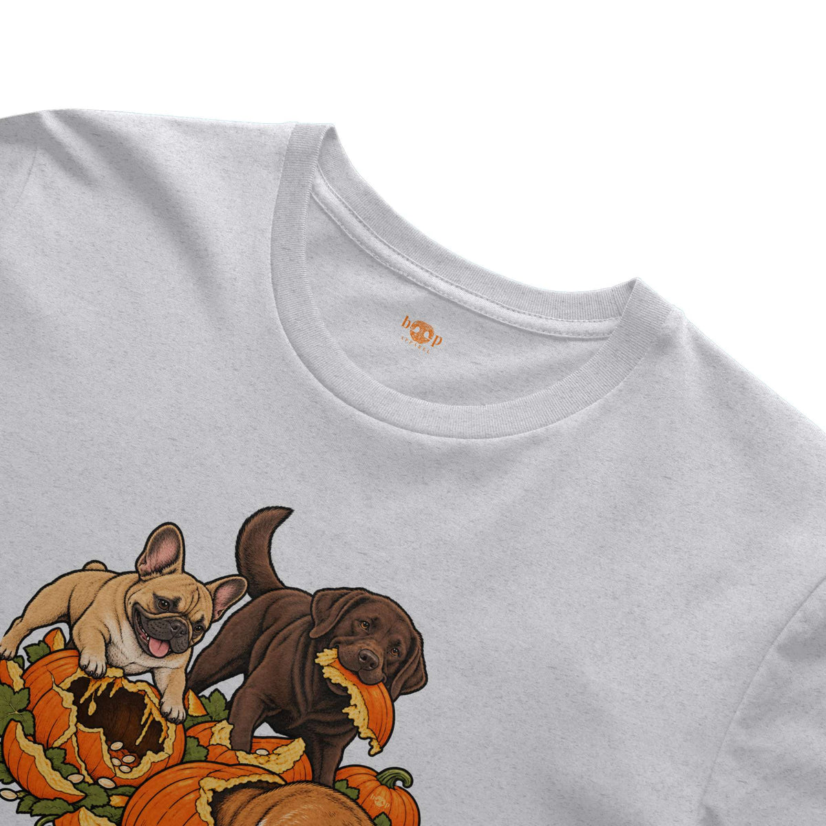 Pumpkin Patch Menaces everyday t in Solid White Blend