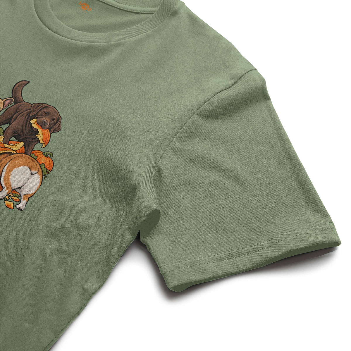 Pumpkin Patch Menaces performance t in Military Green Triblend