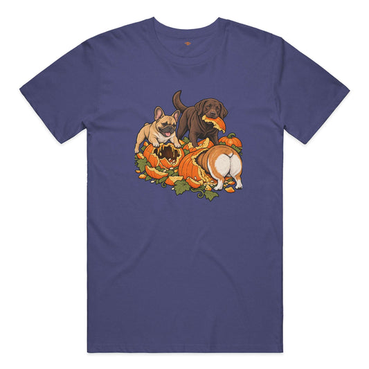 Pumpkin Patch Menaces performance t in Navy Triblend