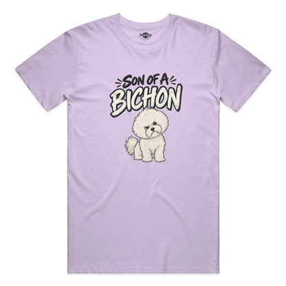 Son of a Bichon performance t in Dark Lavender Triblend