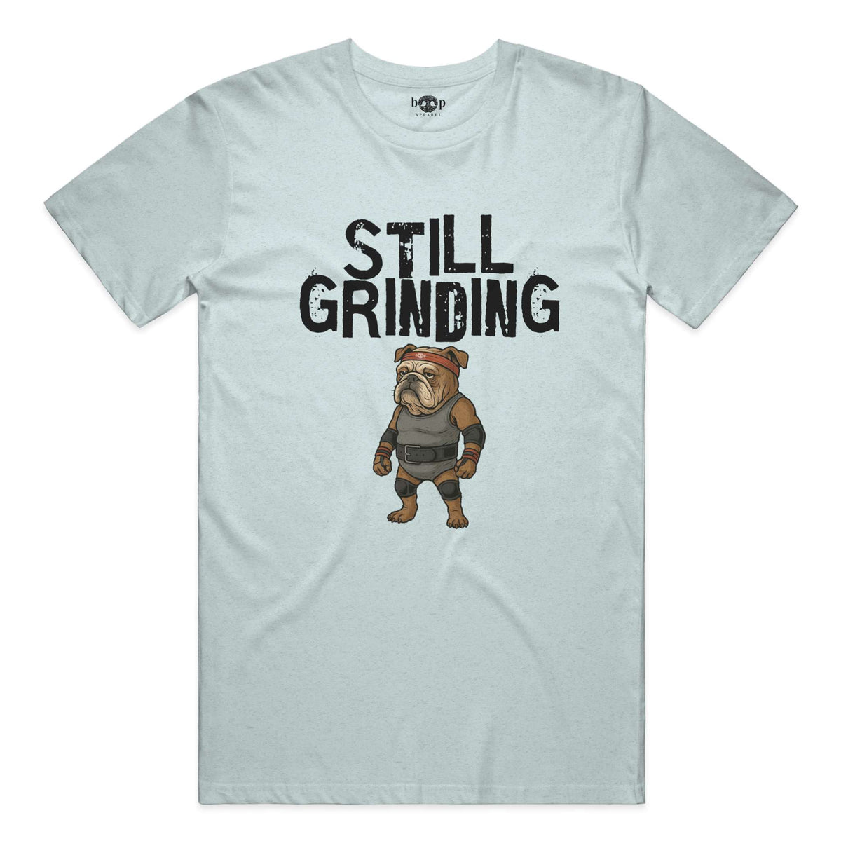 Still Grinding performance t in Ice Blue Triblend