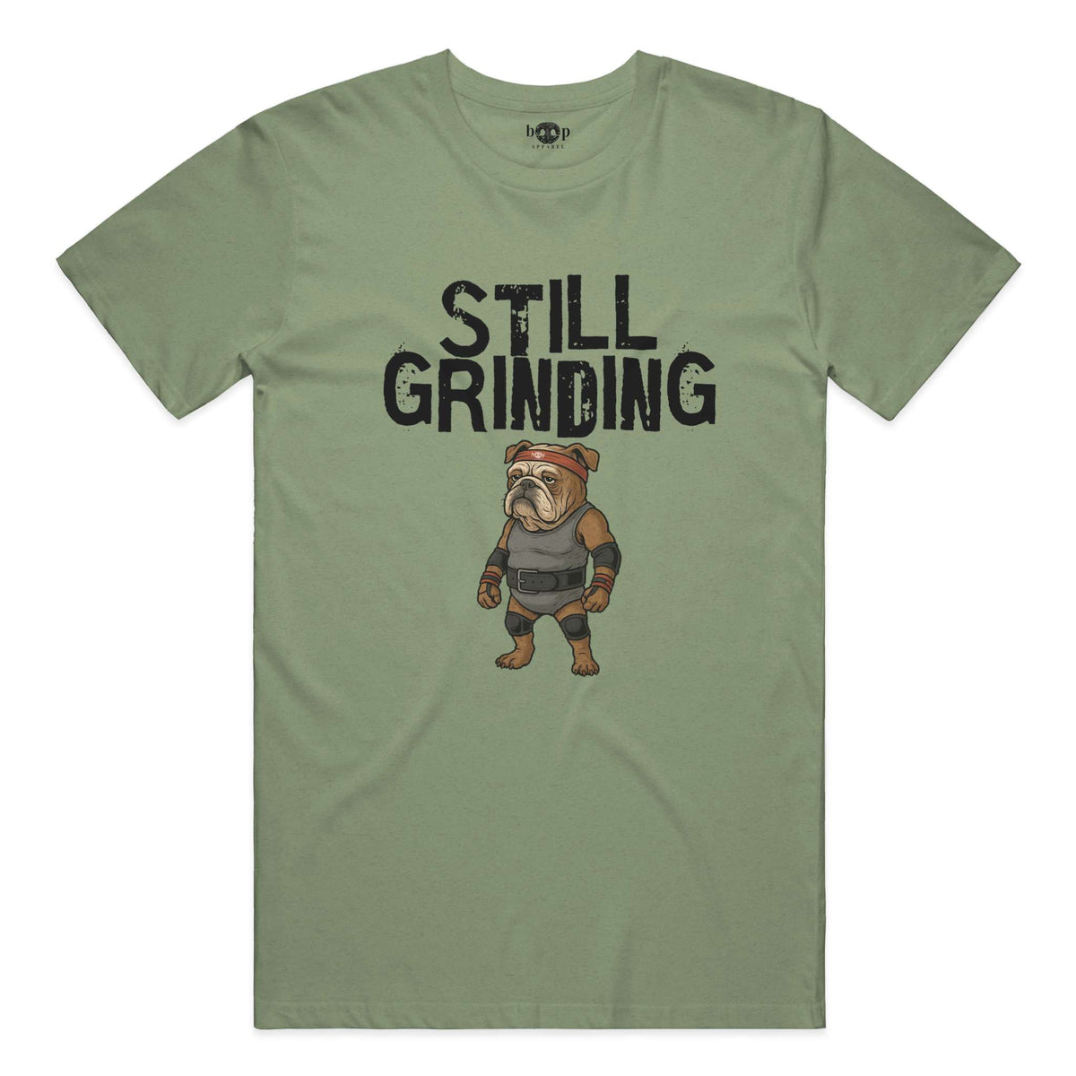 Still Grinding performance t in military green triblend