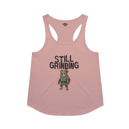 Still Grinding racerback tank in Desert Pink