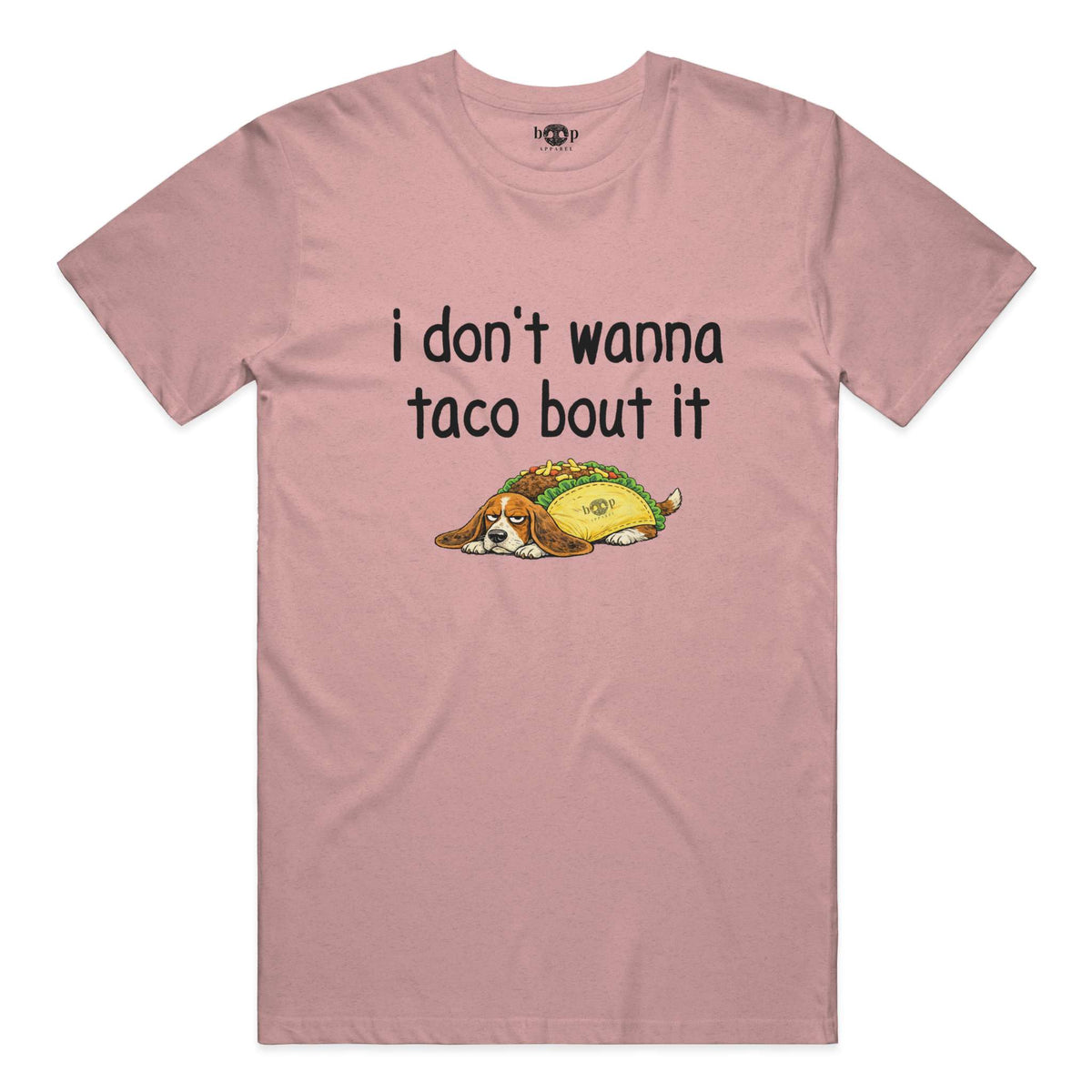 Taco Bout It everyday t in Heather Orchid