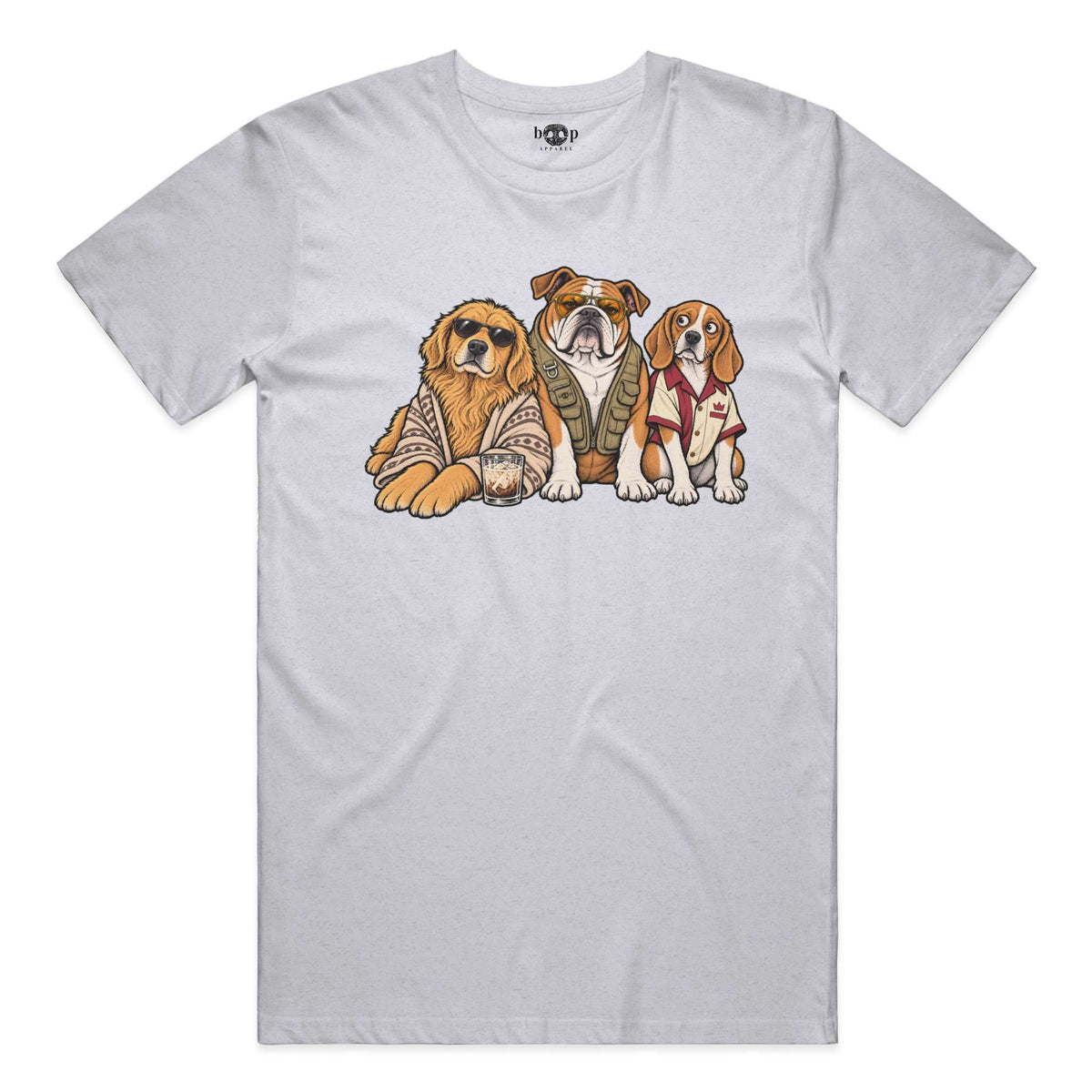 The Big Lebowwowski performance t in White Fleck Triblend