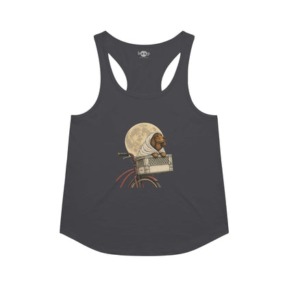 The Extra. Treatrestrial. racerback tank in Vintage Black