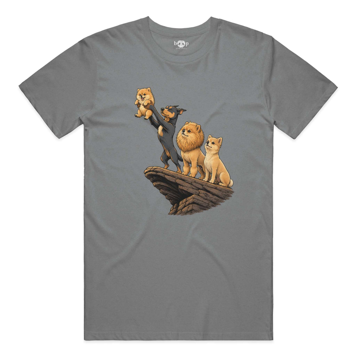 The Pom King performance t in Grey Triblend