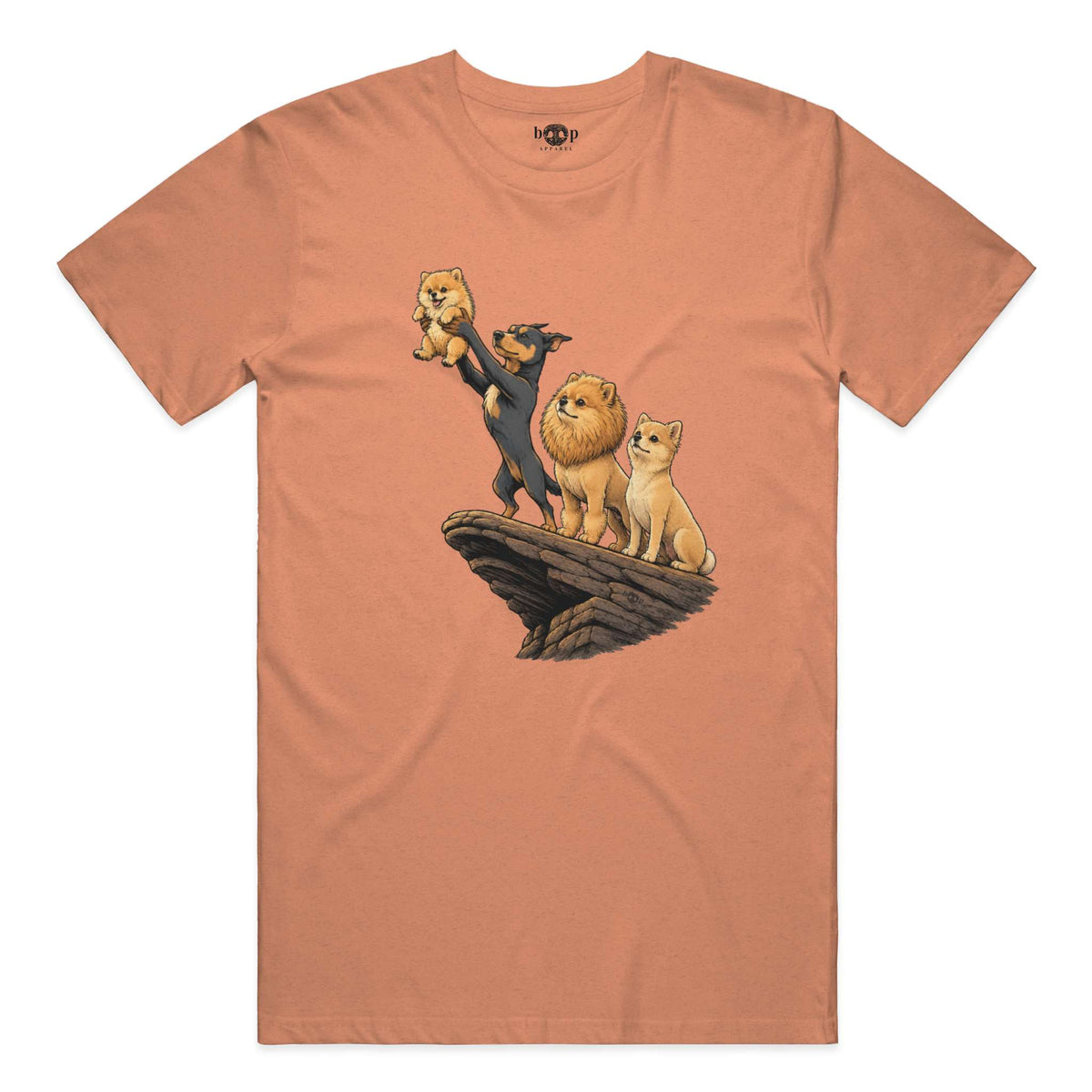 The Pom King performance t in Orange Triblend