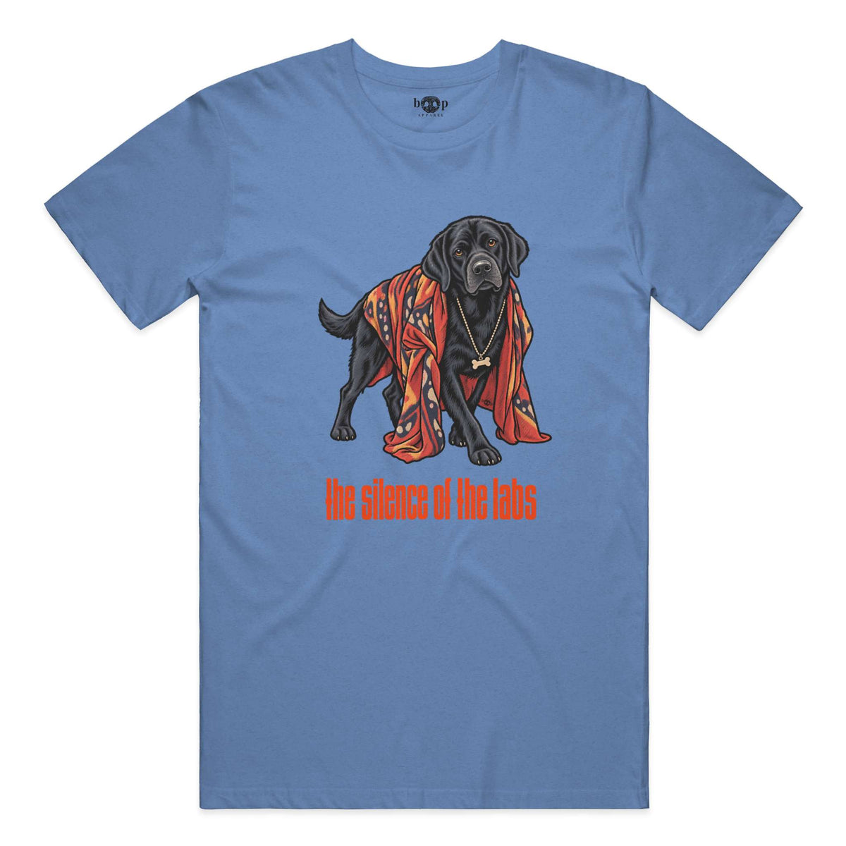 The Silence of the Labs everyday t in Heather Columbia Blue