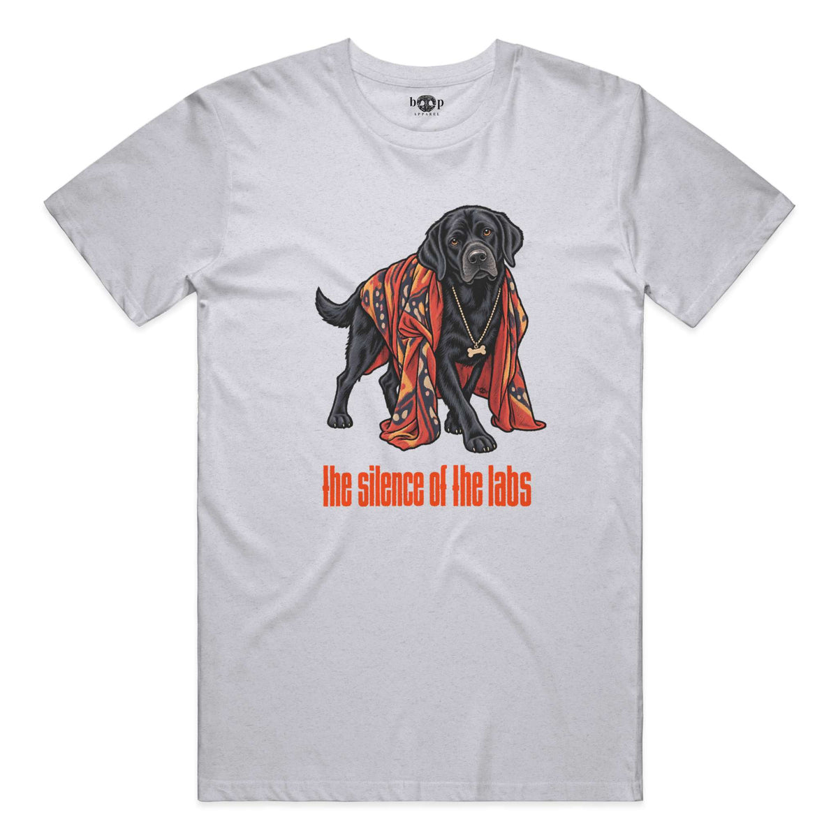 The Silence of the Labs performance t in White Fleck Triblend