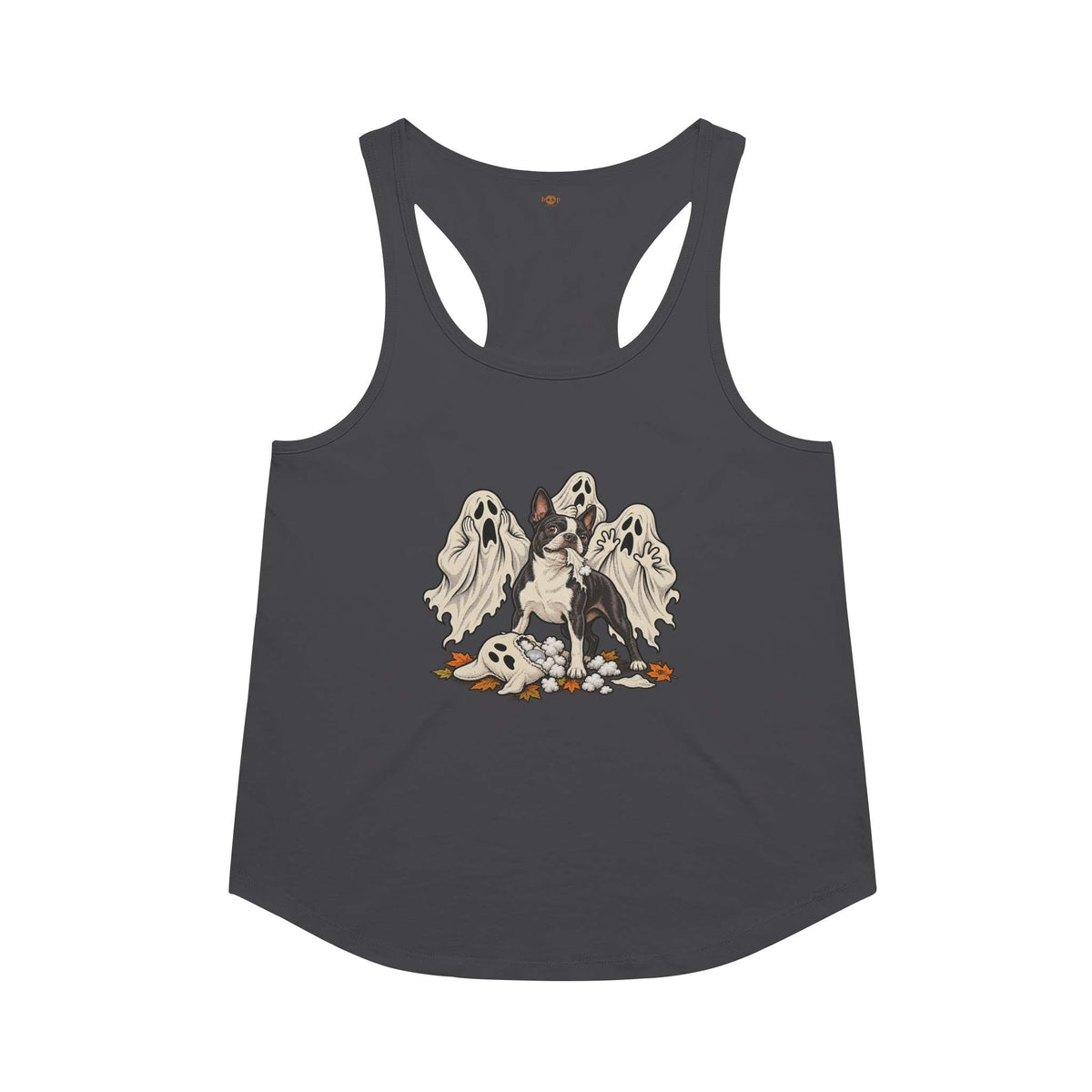 The Squeakening racerback tank in Vintage Black