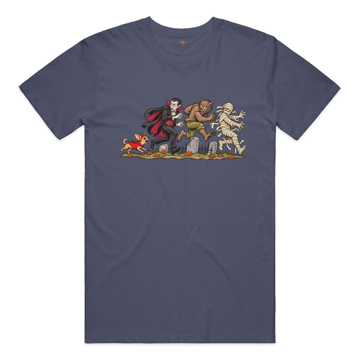 Unleashed Terror everyday t in Heather Navy