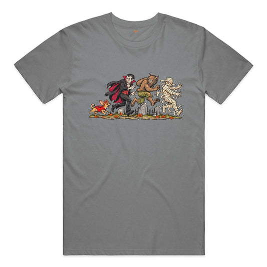 Unleashed Terror performance t in Grey Triblend