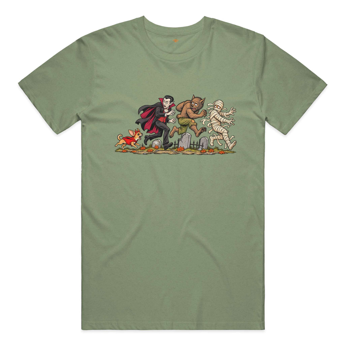 Unleashed Terror performance t in Military Green Triblend