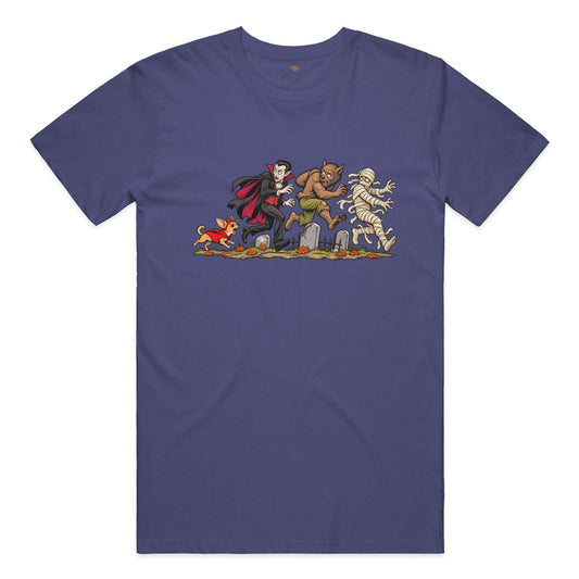 Unleashed Terror performance t in Navy Triblend