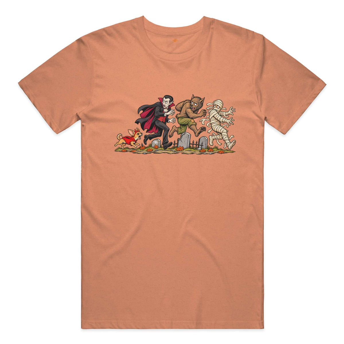 Unleashed Terror performance t in Orange Triblend