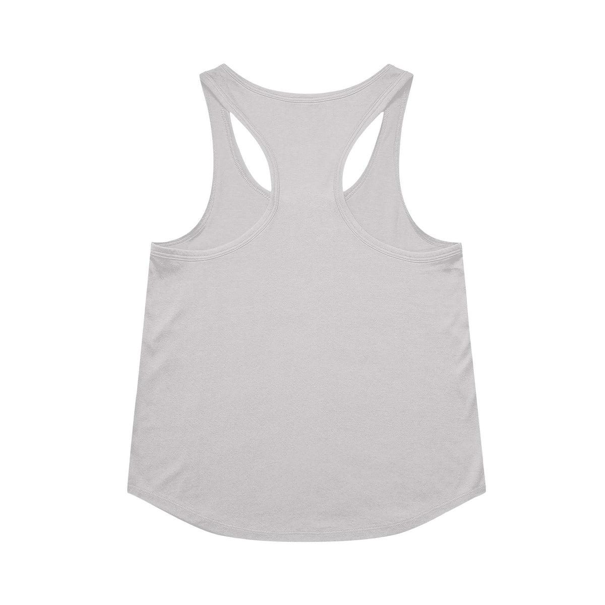 Unleashed Terror racerback tank in Heather White