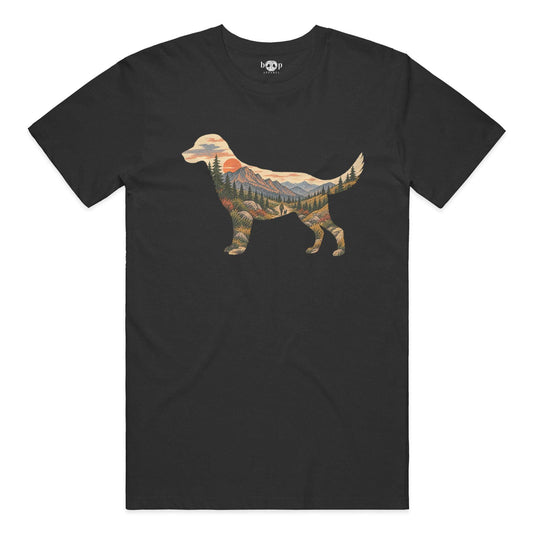 Wander Together everyday t in black heather