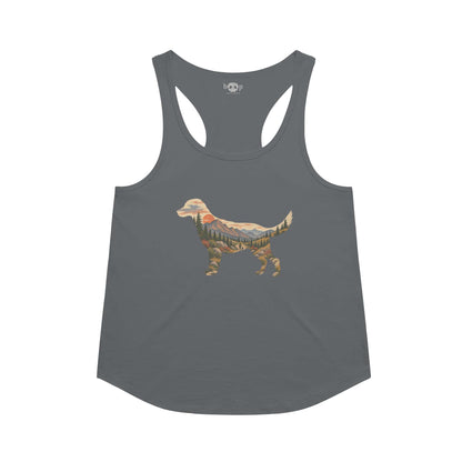 Wander Together racerback tank in Indigo